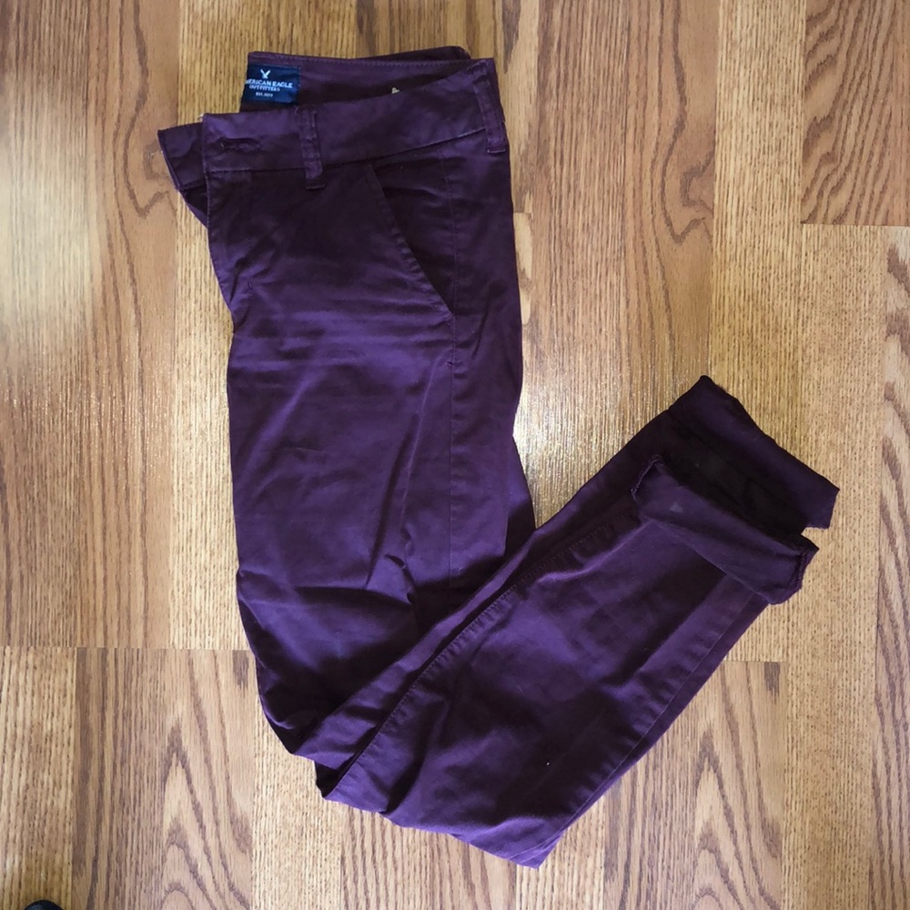 Maroon chino pants